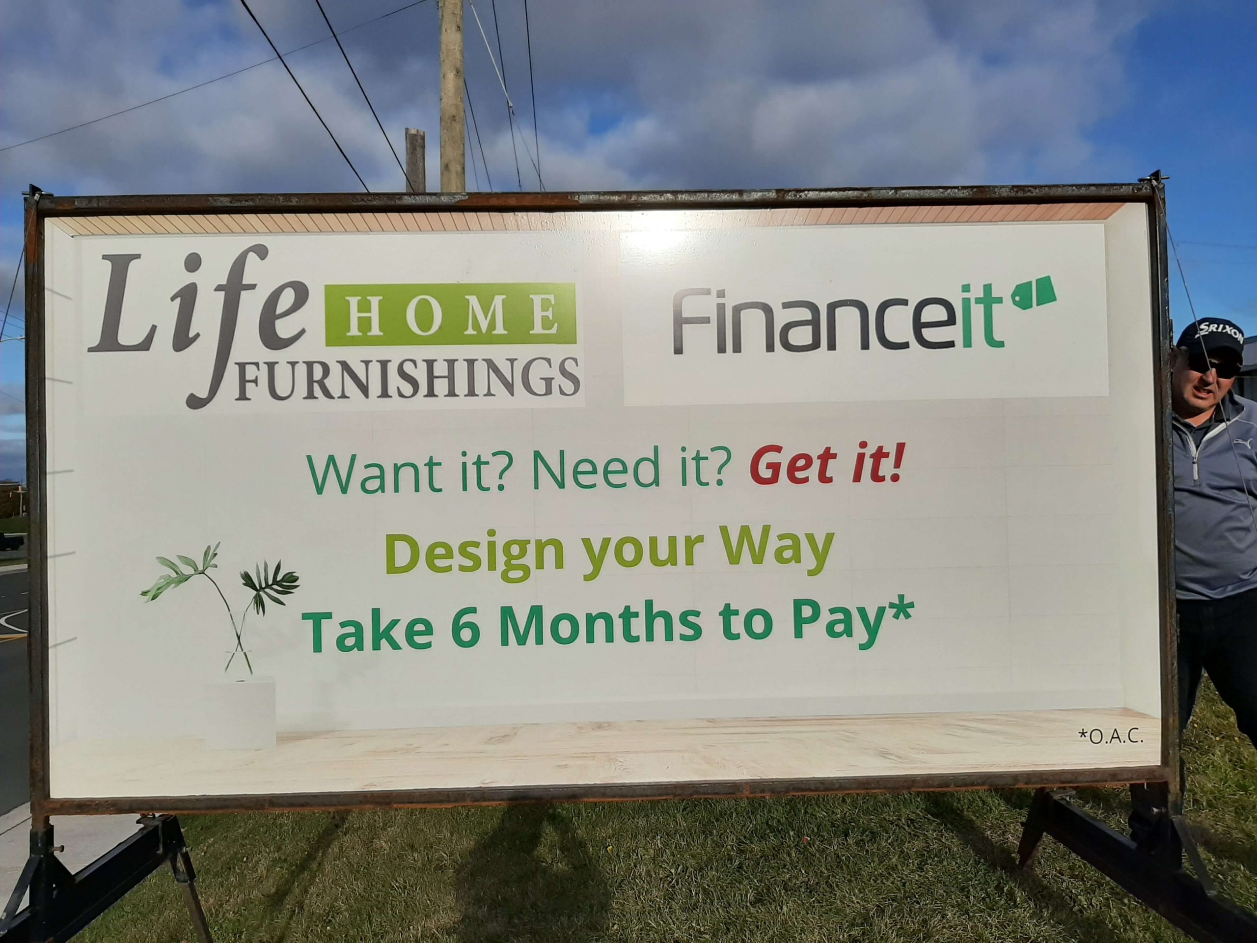 Life home furnishings sign