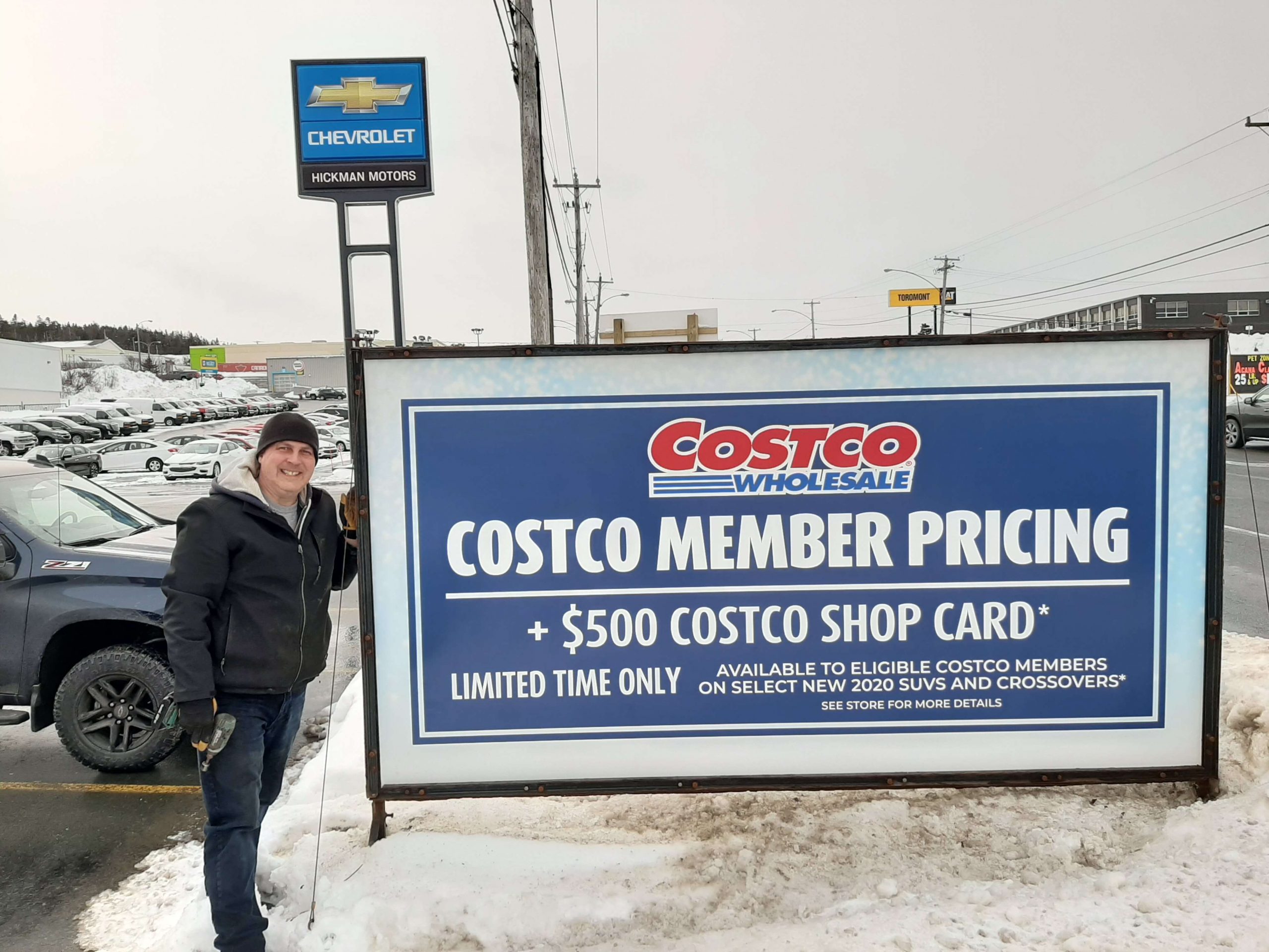 Costco member pricing sign